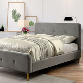 Barney Bed Model Cm7272Gy-Queen Bed By Furniture Of America